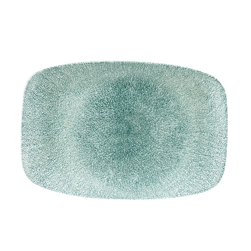 Блюдо прямоугольное CHEFS 30х19,9см, без борта, цвет Raku Jade Green, Studio Prints RKJGOBL41
