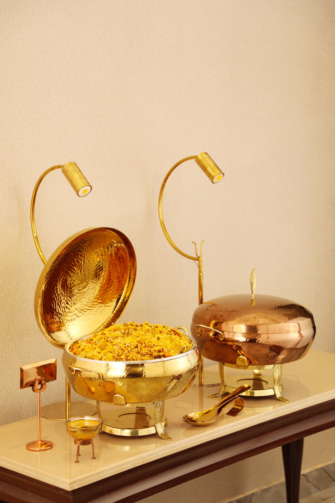 Мармит настольный круглый 8л, Rose Gold Mughal Leaf LMCD/2/8