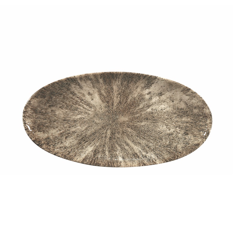 Блюдо овальное CHEFS 29,9х15см, без борта, цвет Stone Zircon Brown, Studio Prints STZBOV301