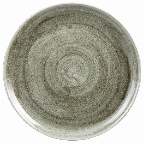 Тарелка мелкая d32,4см, без борта, Stonecast Patina, цвет Burnished Green PABGEV121