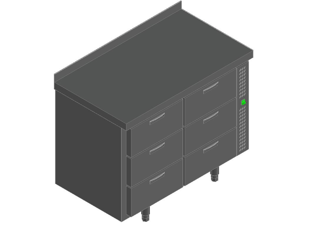 СТОЛ С ОХЛАЖД.ШКАФОМ HICOLD SN 33/TN P