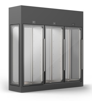 ШКАФ ВИННЫЙ ENOFRIGO WINE LIBRARY 20 WALL 3V DX-SX 3P H2200 VT F СЕРЫЙ+ПОЛКИ R