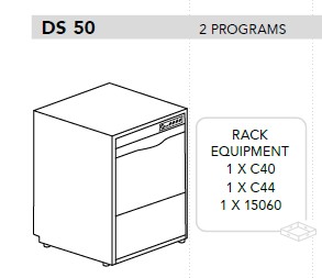 МАШИНА ПОСУДОМОЕЧНАЯ DIHR DS 50+DDE+XP+PS