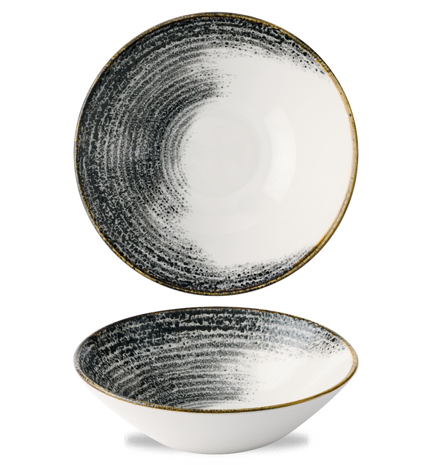 Тарелка глубокая d22,2хh6,5см 0,110л, без борта, цвет Black,Studio Prints Homespun Accents HABKEB221