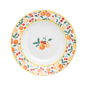 Тарелка суповая FLAMINGO FRUITS 23,5см Oxford 90520, SB02-9410