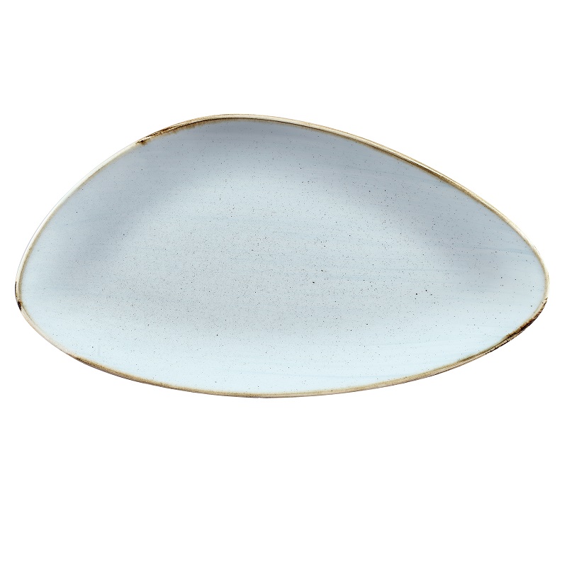 Блюдо треугольное CHEFS 35,5х18,8см, без борта, Stonecast, цвет Duck Egg Blue SDESTC351