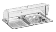 Поднос 2-х секционный CALEIDO GN 1/1 53х32,5см, с пласт. крышкой, нерж.сталь F1802830