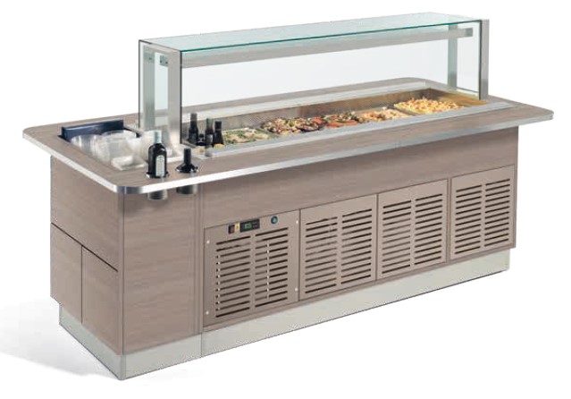 СТОЛ ШВЕД.ОХЛАЖД.ОСТРОВ. ENOFRIGO FAST GOURMET SERVITO RF 1400 ЦВЕТ 608
