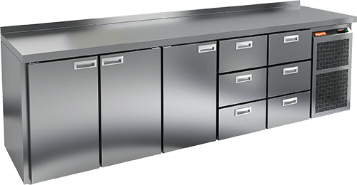 СТОЛ С ХОЛОДИЛЬНЫМ ШКАФОМ HICOLD SN 11133 BR2 TN (R290)