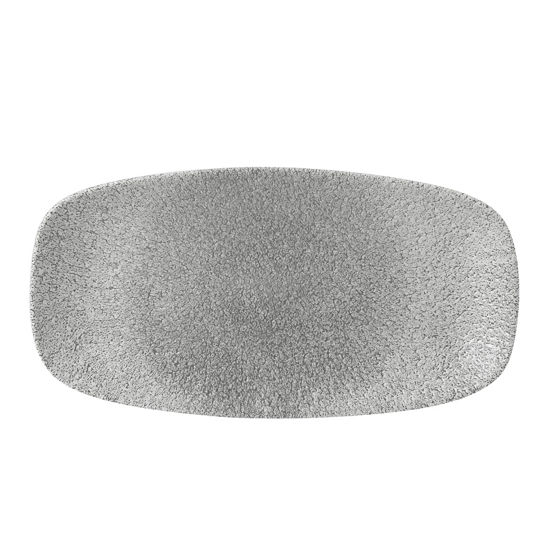 Блюдо прямоугольное CHEFS 29,8х15,3см, без борта, цвет Raku Jasper Grey, Studio Prints RKGJXO111