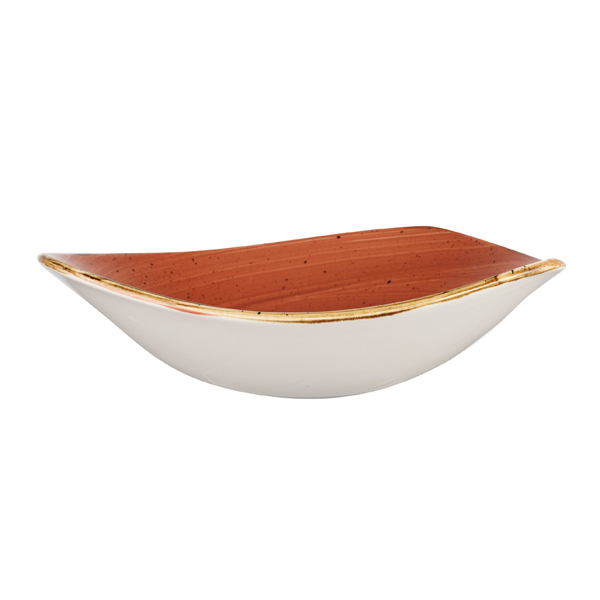 Салатник треугольный 0,60л d23,5см, без борта, Stonecast, цвет Spiced Orange SSOSTRB91