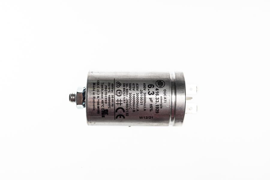Конденсатор двигателя UNOX 6,3 uF, арт. CN1003A,  без ГТД