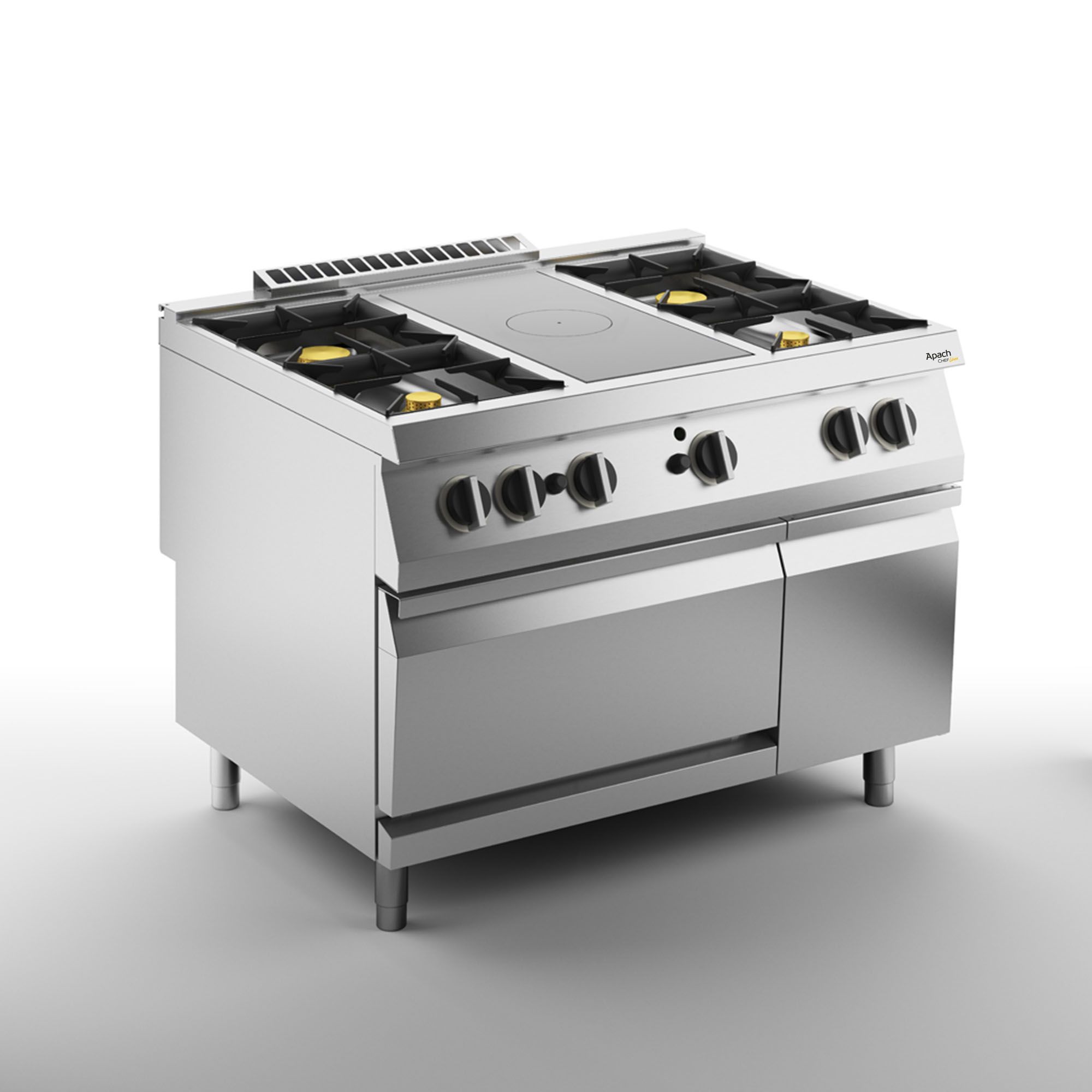 ПЛИТА СО СПЛОШНОЙ ПОВЕРХНОСТЬЮ ГАЗОВАЯ 900 СЕРИИ APACH CHEF LINE SLRSTG129R4FG