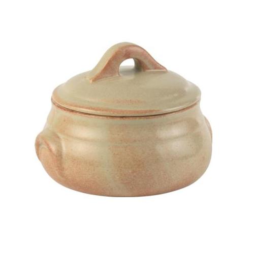 Горшок 0,425л d11,5см h6см, с крышкой, керамика, FLAME C01275