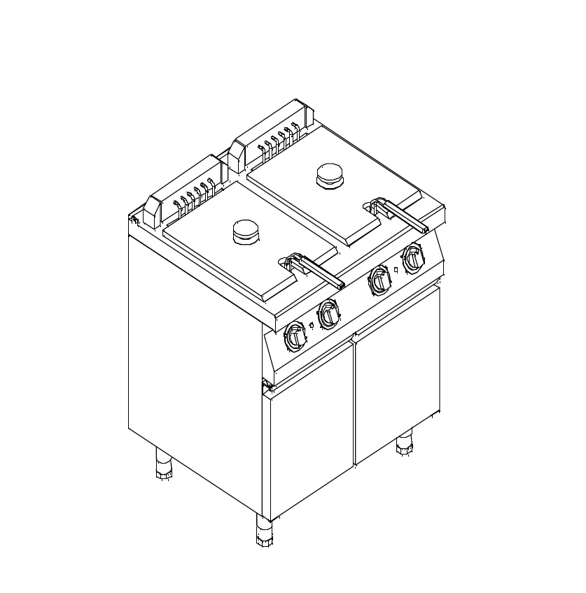 ФРИТЮРНИЦА 700СЕР KOGAST EF-T7/28M миниатюра 1