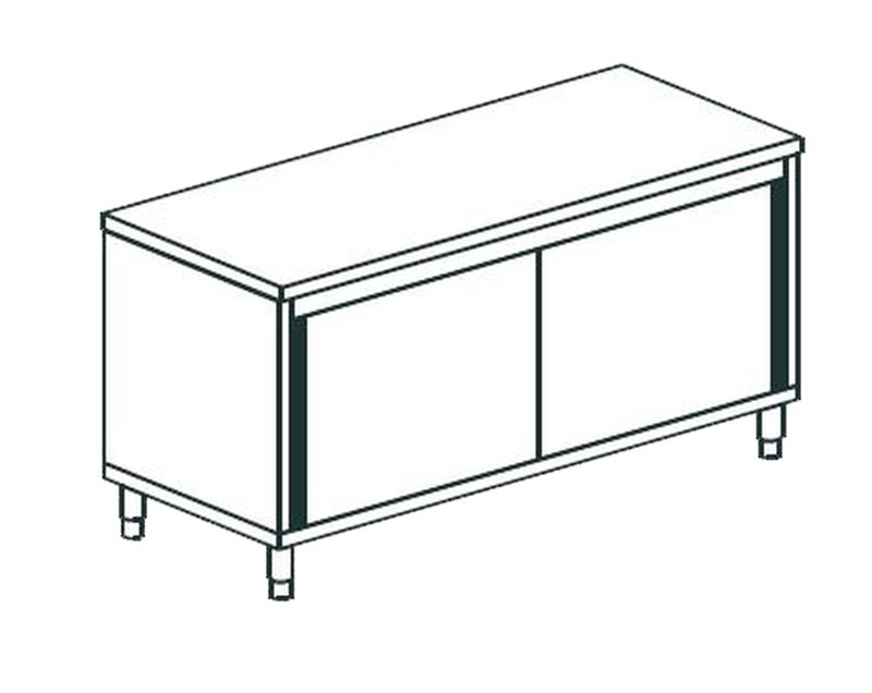СТОЛ ПРОИЗВОДСТВЕННЫЙ ЗАКРЫТЫЙ APACH CHEF LINE LWC719SH2SD