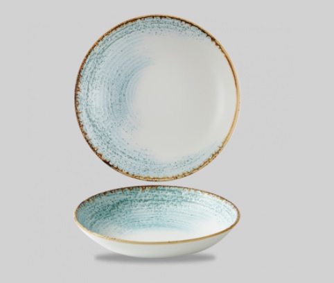 Салатник 1,14л d24,8см, без борта, цвет Aquamarine, Studio Prints Homespun Accents HAAMEVB91