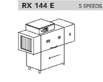 МАШИНА ПОСУДОМОЕЧНАЯ DIHR RX 144 E DX+DDE+HR10+DR69/ДЕЛЕНИЕ 3 ЧАСТИ