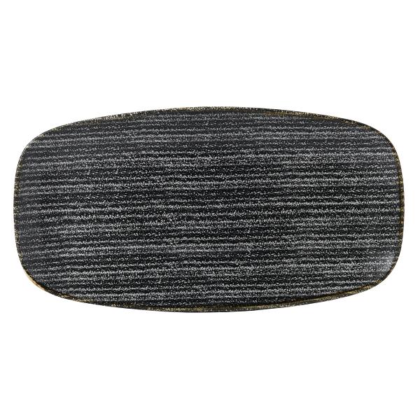 Блюдо прямоугольное CHEFS 35,5х18,9см, без борта, цвет Charcoal Black, Studio Prints SPCBXO141