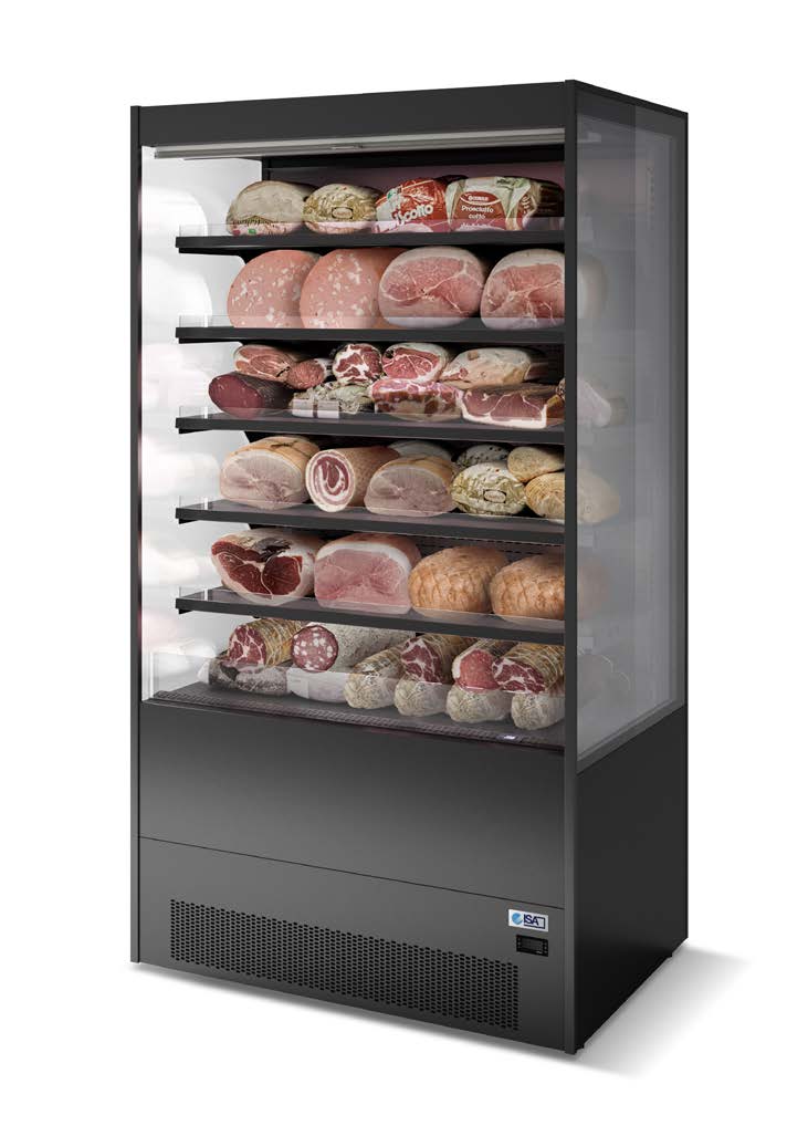 ГОРКА ХОЛОДИЛЬНАЯ ISA GALAXY OPEN BACKCOUNTER RV TN H205 L125 INOX, 5 ПОЛОК