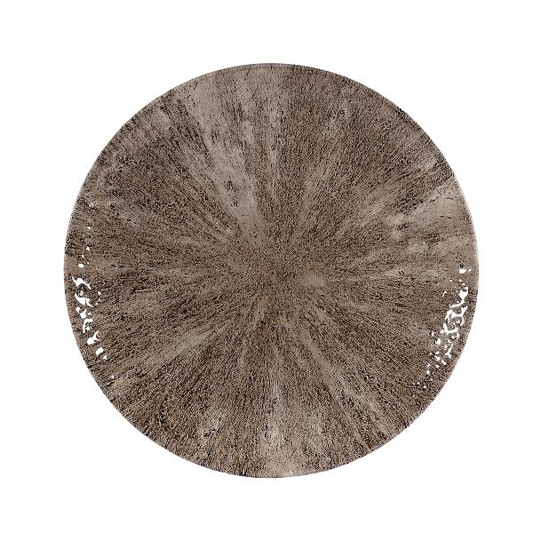 Тарелка мелкая 26см, без борта, цвет Stone Zircon Brown, Studio Prints STZBEV101