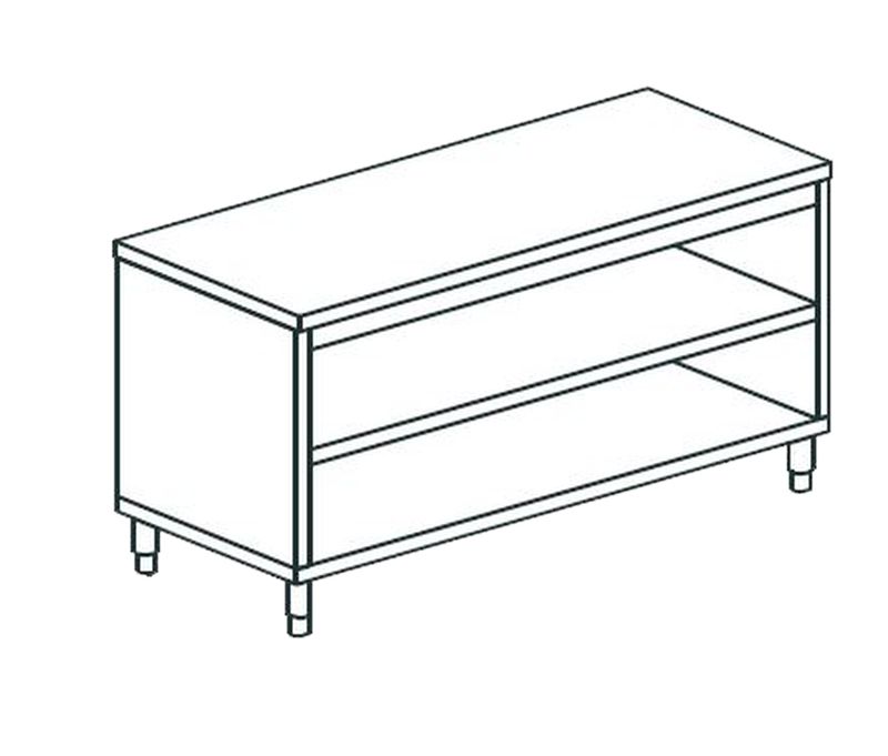 СТОЛ ПРОИЗВОДСТВЕННЫЙ ЗАКРЫТЫЙ С 3-Х СТОРОН APACH CHEF LINE LWC712SH2