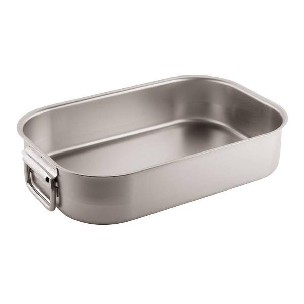 Лоток для жарки 45х30см h9см, с ручками, нерж.сталь 11941-45