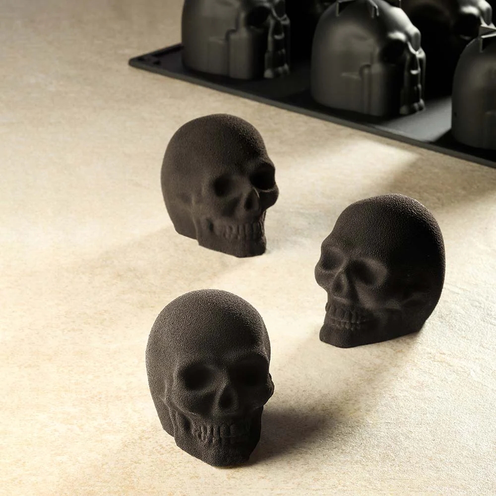 Форма силик. д/зам. и вып. "PAVOFLEX Skull" 50x70xh60мм, 120мл, 16 ячеек PX43110