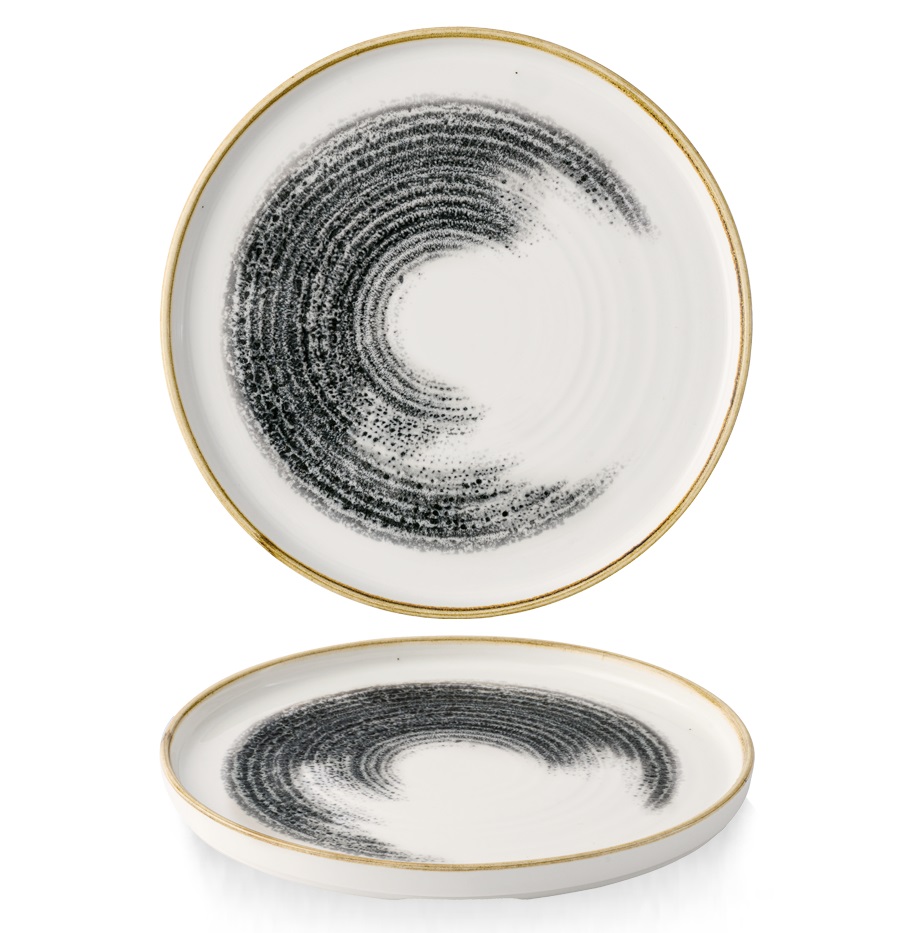 Тарелка мелкая d26см h2см, с прямым бортом, цвет Black, Studio Prints Homespun Accents HABKWP261