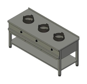 ПЛИТА ГАЗОВАЯ ВУЛКАН-HEIDEBRENNER KSW 03  WOK АРТ.8787