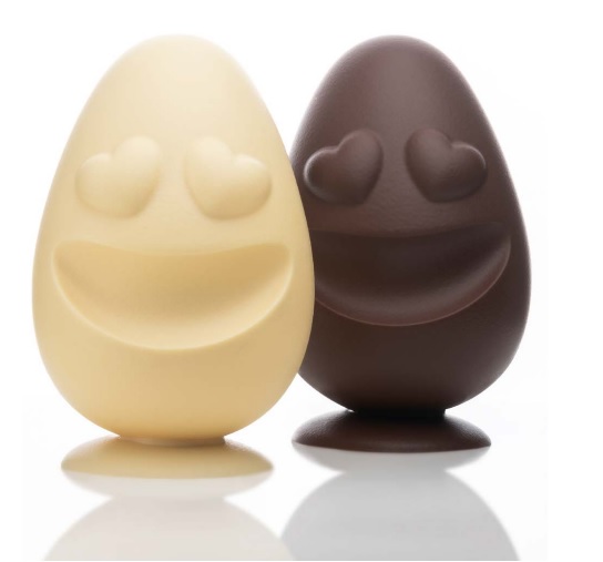 Форма д/шок. "SWEETY egg" 140x140xh215 mm 340гр, 2 шт, KT210
