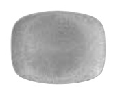 Блюдо прямоугольное CHEFS 26,1х20,2см, без борта, цвет Raku Jasper Grey, Studio Prints RKGJOBL31