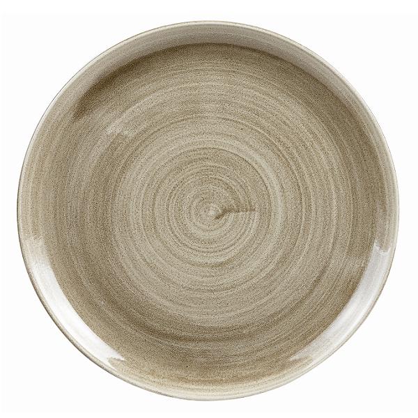 Тарелка мелкая d32,4см, без борта, Stonecast Patina, цвет Antique Taupe PAATEV121