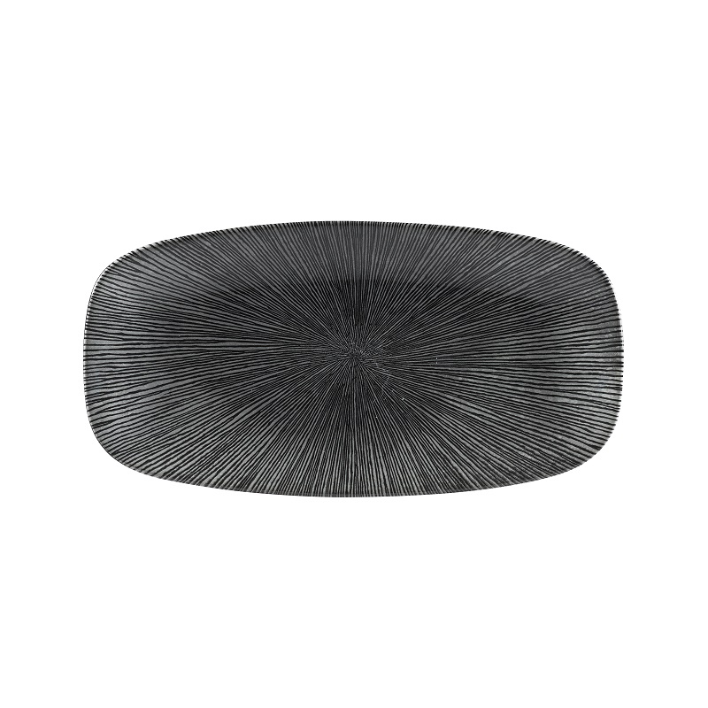 Блюдо прямоугольное CHEFS 29,8х15,3см, без борта, цвет Agano Black, Studio Prints AGBLXO111