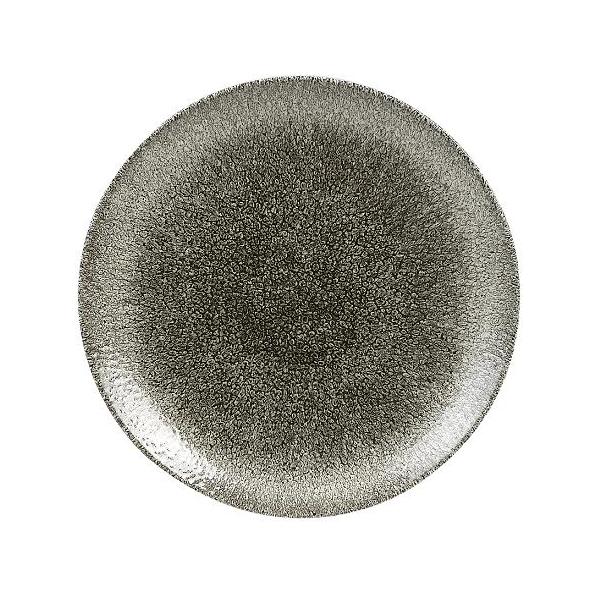 Тарелка мелкая 16,5см, без борта, цвет Raku Quartz Black, Studio Prints RKBQEVP61