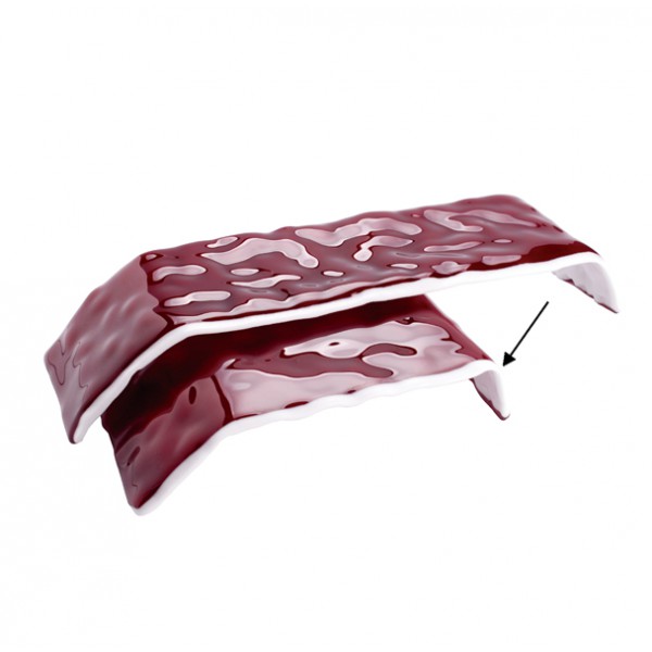 Подиум стеклянный Вино вишневый 23х13см, Merlot XGLAS-503
