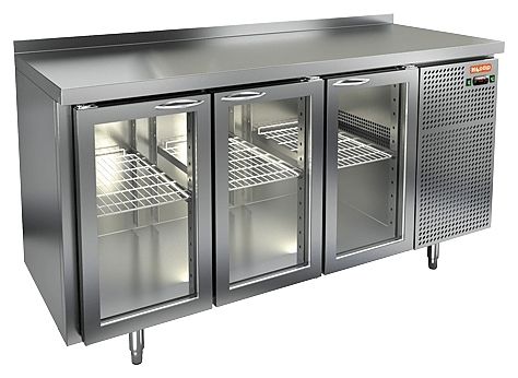 СТОЛ C ОХЛ.ШКАФОМ СО СТЕКЛ.ДВ. HICOLD GNG 111 BR3 HT миниатюра 2