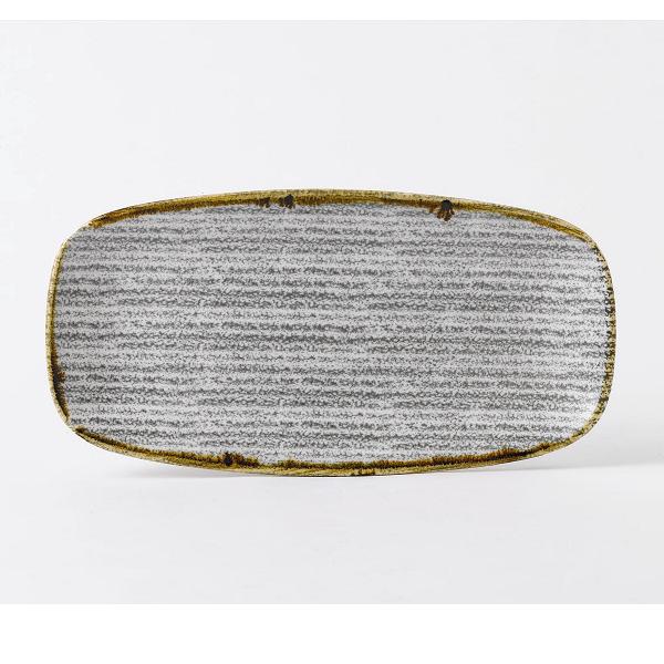 Блюдо прямоугольное CHEFS 35,5х18,9см, без борта, цвет Stone Grey, Studio Prints SPSGXO141