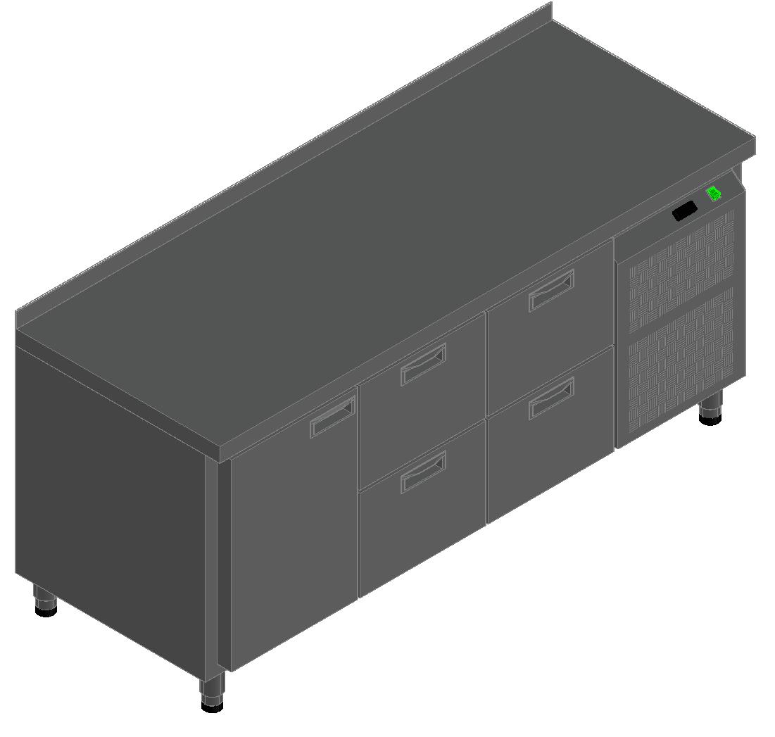 СТОЛ С ОХЛАЖД.ШКАФОМ HICOLD GN 121/TN О З