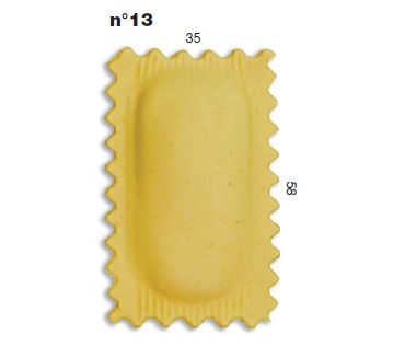ШТАМП Д/РАВИОЛИ ДЛЯ НАСАДКИ LA MONFERRINA MULTIPASTA ПРЯМОУГОЛЬНИК 35Х58 ММ 13