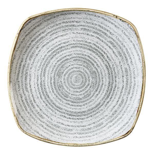 Тарелка мелкая квадратная 21,5см, без борта, цвет Stone Grey, Studio Prints SPSGSP91
