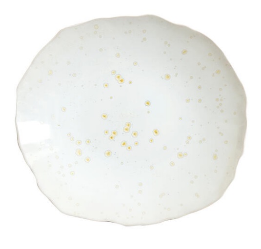 Тарелка мелкая 29,5х26,5см, керамика, цвет NACRE, Plume 963036