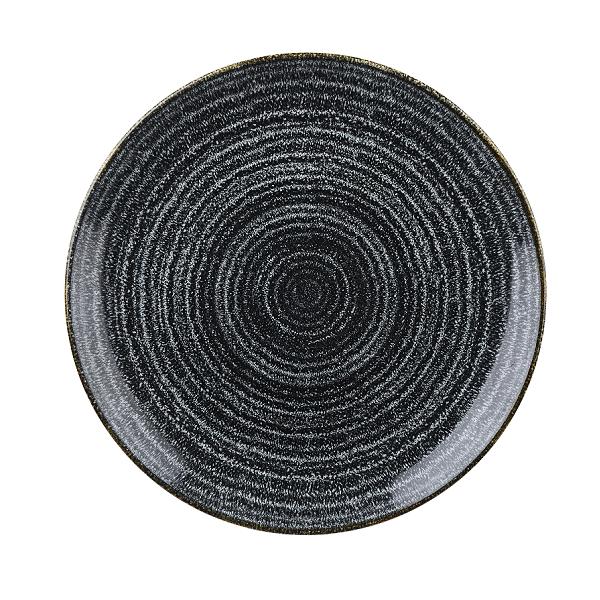 Тарелка мелкая 26см, без борта, цвет Charcoal Black, Studio Prints SPCBEV101