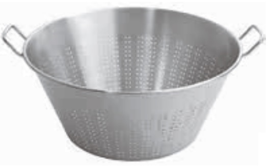 Дуршлаг-конус с двумя ручками 24,5 л, d=45 см, h=22,5 см, алюминий 11930-40