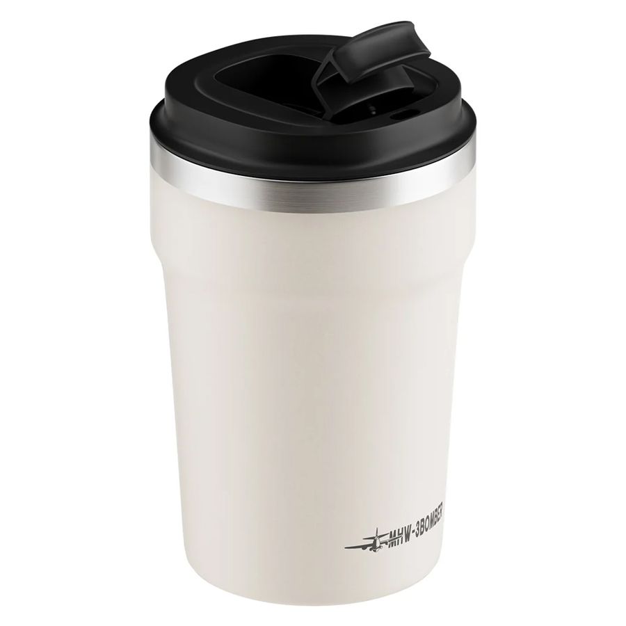 Термокружка Cooki M5716W, белая миниатюра 1