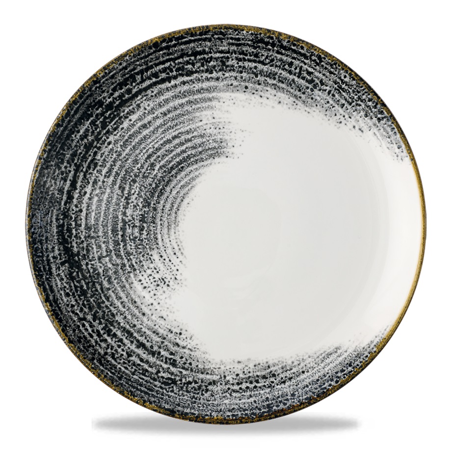 Тарелка мелкая 26см, без борта, цвет Black, Studio Prints Homespun Accents HABKEV101