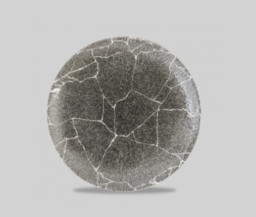 Тарелка мелкая 26см, без борта, цвет Kintsugi Reverse, KRBKEV101