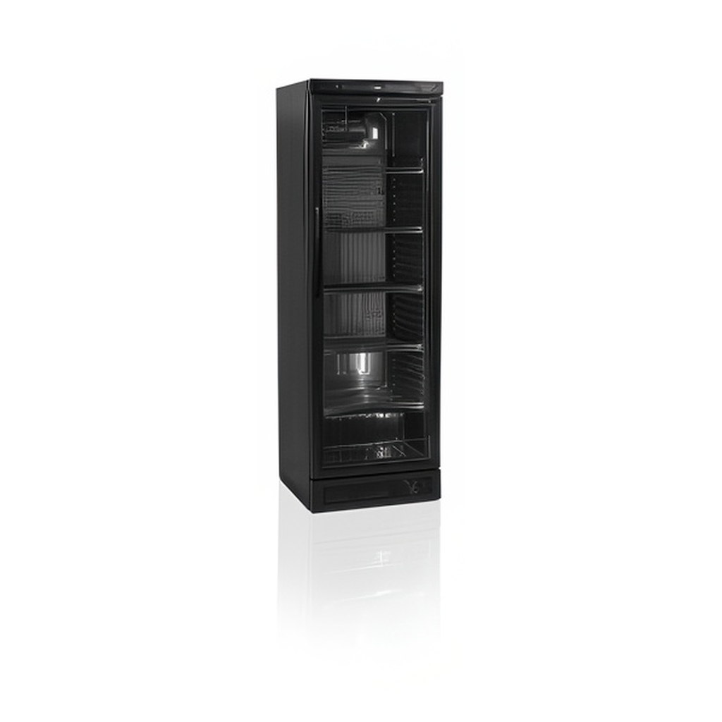 ШКАФ ХОЛОДИЛЬНЫЙ СО СТЕКЛОМ TEFCOLD CEV425 BLACK миниатюра 1