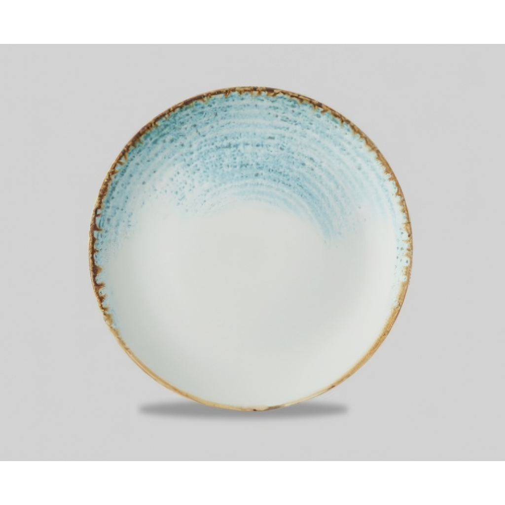 Тарелка мелкая 16,5см, без борта, цвет Aquamarine, Studio Prints Homespun Accents HAAMEVP61 миниатюра 1
