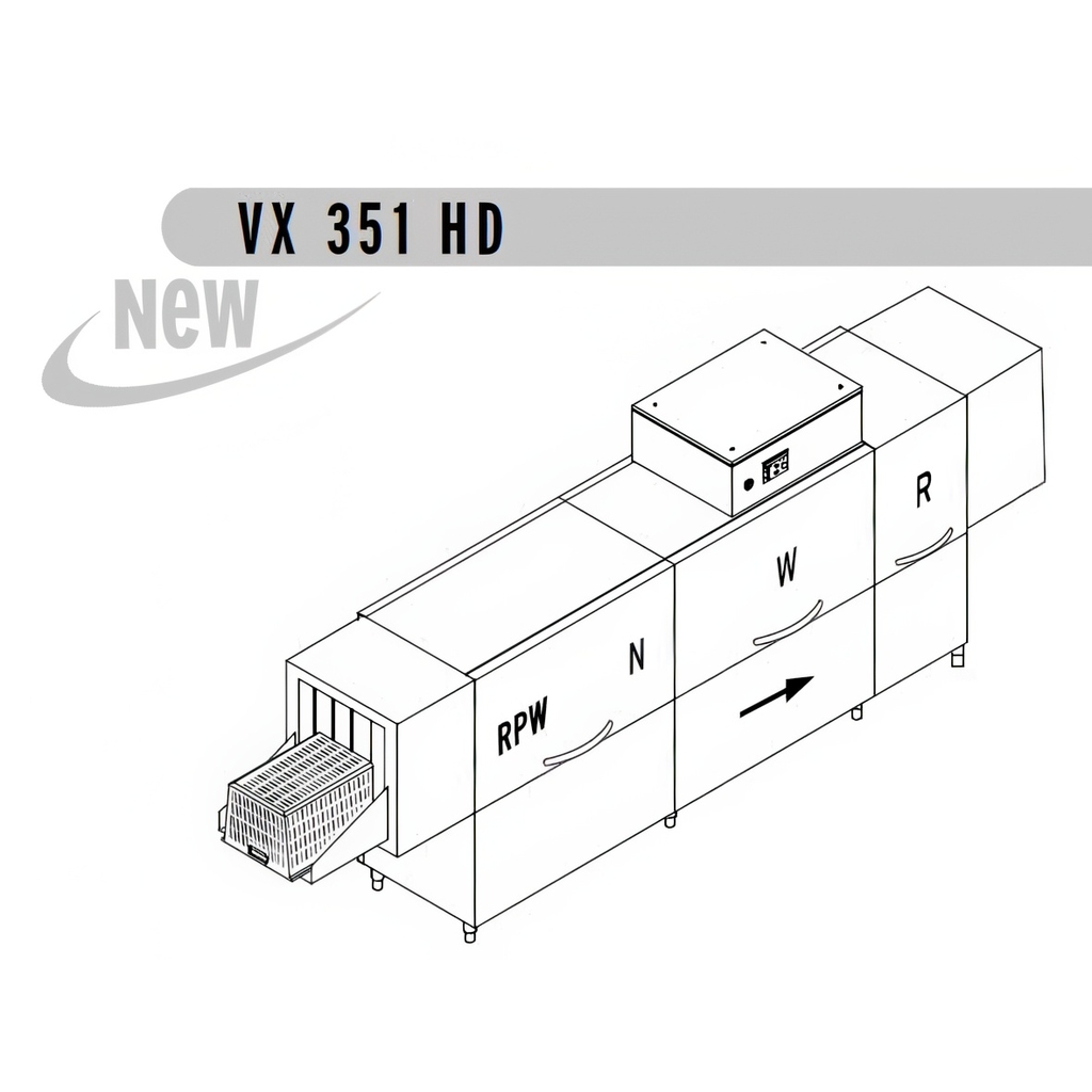 МАШИНА Д/МОЙКИ ЯЩИКОВ DIHR VX 351 DX+DDE+XP+DR99/2 ЧАСТИ миниатюра 1